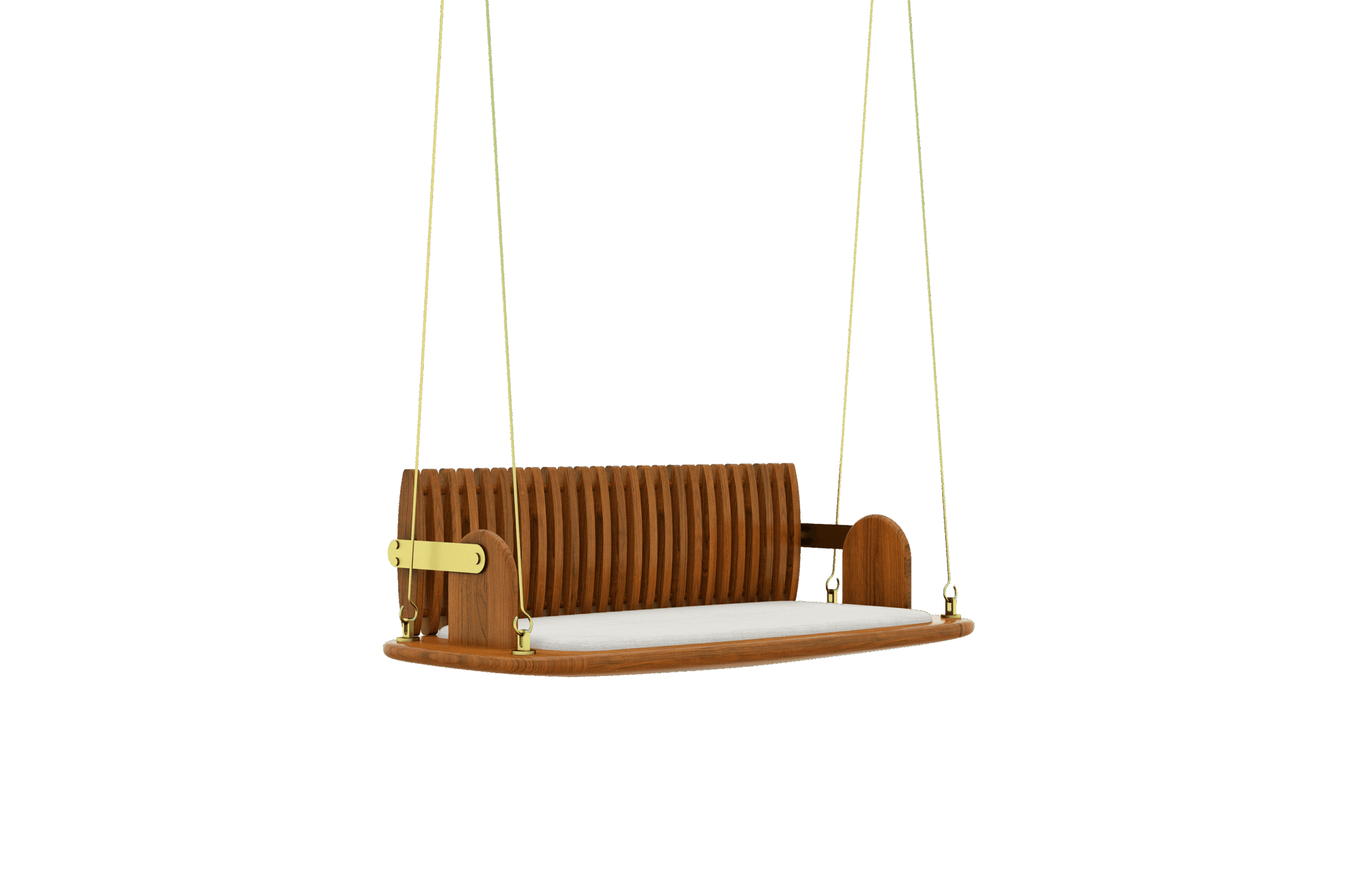 Pebble Swing – Wooden back & Cushioned seat